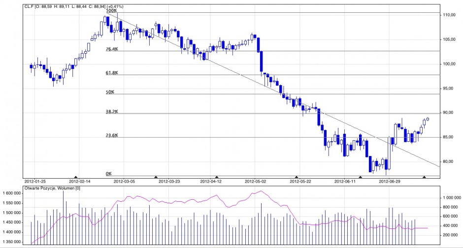 Analiza techniczna ropy typu crude